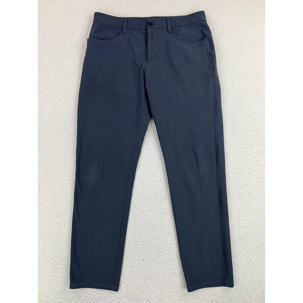 Vuori Meta Pants Mens 32 Gray Slim Fit Stretch Chino Casual V430